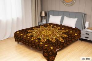 ผ้าห่มนวดขนเทียมสำหรับบ้านของ lisas ผ้าห่มนวดไมโคร frazadas แบบตุรกีผ้าห่มดีไซน์เรขาคณิต - Product Image 5