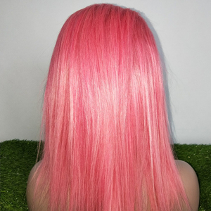 Màu Hồng tóc giả tóc con người màu 13x4 ren phía trước Tóc Giả cơ thể sóng ren phía trước tóc giả cho phụ nữ HD trong suốt Brazil Pre ngắt - Product Image 2