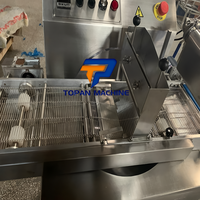 Machine d'enrobage automatique de chocolat de barre de dattes de biscuit de tunnel de refroidissement de nourriture de petite échelle d'acier inoxydable