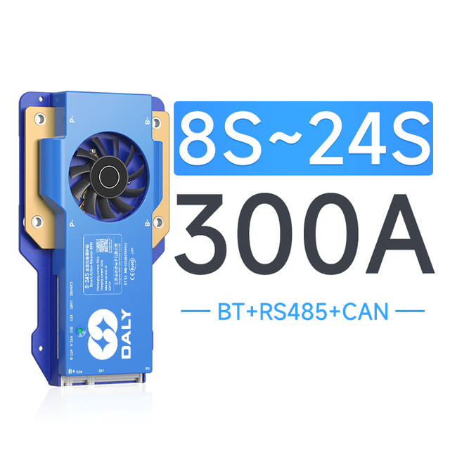 Daly smart bms 2A active balance 4S 8S 12V 24V 48V 60V 72V lifepo4 bms 100A 150A 200A 300A bms for lithium ion battery pack