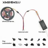Interrupteur Tactile LED 20mm à Intensité Variable Continue, CCT Réglable 3-en-1, IP21, 12V/24V, pour Armoire et Comptoir Intelligent, Garantie 3 Ans