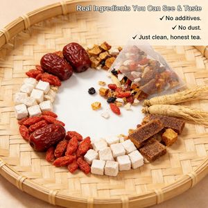 Чай «Пять сокровищ» с женьшенем для здоровья почек: натуральная травяная смесь для поддержания мужской жизненной силы, питания организма и снятия усталости - Product Image 3