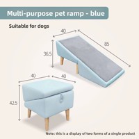 Multifunktionale Faltbare Atmungsaktive Hunde-Treppe Sofa-Treppe Bett-Rampe Doppelnutzen Haustier-Hocker Würfeldesign für Innenbereich Ganzjährig Nutzbar