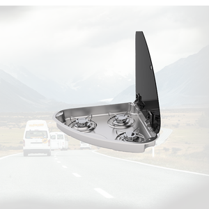 Triángulo compacto RV Estufa de gas RV Cocina móvil Portátil Móvil al aire libre Camping Accesorios de cocina - Product Image 1