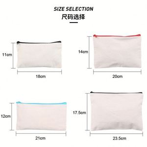 Luxury Cotton Small Canvas Zipper <b>Makeup</b> <b>Case</b> Custom Logo Travel Cosmetic Pencil and Coin Pouch Fashionable <b>Makeup</b> Bag - Product Image 2
