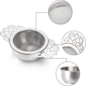 <b>Tea</b> Infusion Tool Flower Stainless Steel Wire Mesh Strainer / Loose <b>Tea</b> Filter Infuser - Product Image 1