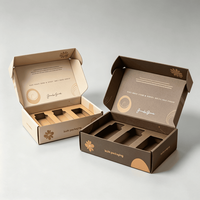 Caja de Cartón Kraft Reciclable con Logotipo Personalizado, Embalaje Protector para Botellas de Vidrio, Suplementos Alimenticios, Cajas de Embalaje para Alimentos