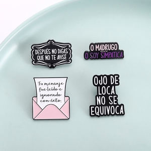 Despues No Digas Que No Te Avise Enamel Pino Madrugo O Soy Simpaticaメタルブローチラペルバッジジュエリーギフト - Product Image 1