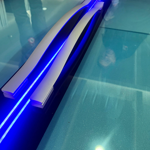 Nouvelle arrivée : porte de réfrigérateur en aluminium avec coins arrondis, éclairage LED transparent, pièces de rechange pour réfrigérateur - Product Image 4