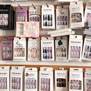 Venta al por mayor barato 3D prensa en las <span class=keywords><strong>uñas</strong></span> de alta calidad medio ataúd corazón perla francés punta <span class=keywords><strong>uñas</strong></span> manicura acrílico palo en las <span class=keywords><strong>uñas</strong></span> - Product Image 4