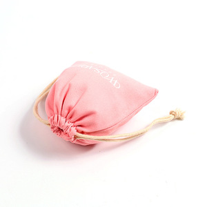 Bolsa de Regalo de Terciopelo Pequeña de Alta Calidad al por Mayor, Bolsa de Joyería con Cordón de Gamuza y Logotipo - Product Image 3