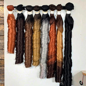 Amlsimte Synthetische Losse Golf Haar Bundels Spiraalvormige Krullen Haar Weven Zijdeachtige Franse Krul Haarverlenging - Product Image 1