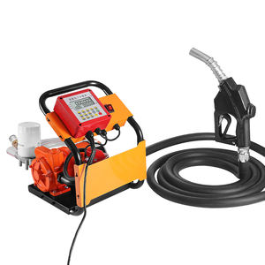 自動ポータブル燃料ポンプ110V220Vディーゼルポンプセット定量流量計とセルフシールガン - Product Image 1