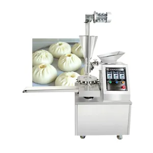 a gran escala de la máquina de hacer pan Suppliers-Máquina comercial pequeña para hacer Mini Momo, Kubba, Siopao, con receta de Asado de cerdo