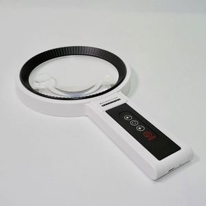 Loupe LED portable et de bureau 7069 avec batterie rechargeable, lumière froide et chaude réglable, objectif HD à mise au point réglable, 135 mm - Product Image 3