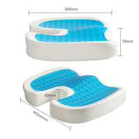 Coussin de siège de voiture en gel de mousse à mémoire de forme rafraîchissant, soutien lombaire orthopédique, fabrication OEM ODM