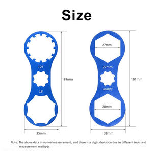 Herramienta de reparación de horquilla delantera de bicicleta TOOPRE SR <span class=keywords><strong>Suntour</strong></span> <span class=keywords><strong>XCR</strong></span>/XCT/XCM/RST MTB, llave de tapa de horquilla delantera de bicicleta, herramientas de desmontaje - Product Image 5