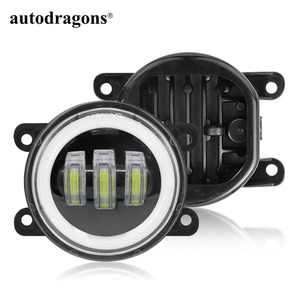 ไฟวงแหวน LED สีขาว 30W 6500LM ขนาด 3.5 นิ้ว 90 มม. สำหรับไฟตัดหมอก DRL พร้อมไฟสปอตไลท์ DRL ทรงกลมสองสี ขาว/เหลืองอำพัน กันน้ำระดับ IP67 สำหรับรถกระบะ - Product Image 4