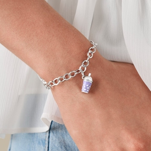 Bijoux en émail sur le thème de <span class=keywords><strong>James</strong></span> Avery en argent sterling S925 - Bracelet, collier, pendentif DIY pour Pâques, les fêtes et la vie quotidienne - Product Image 6