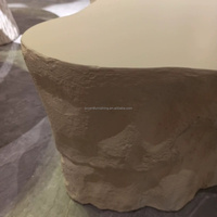 Table basse moderne en GRC, imitation pierre, pour salon, chambre, villa, espace commercial, en ciment