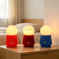 Lampe tactile rechargeable à piles, lampe LED pour chambre à coucher, 3 couleurs, intensité réglable, veilleuse LED pour enfants pour chambre à coucher