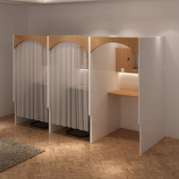 Nouveaux bureaux informatiques modernes en bois, personnalisables et réglables, pour usage commercial, avec étagères de bureau durables et tiroirs de rangement pour dossiers.