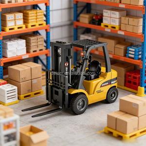 <span class=keywords><strong>Huina</strong></span> <span class=keywords><strong>1577</strong></span> 1:14 2.4G 14CH 2-en-1 Véhicule d'ingénierie RC semi-métallique Chariot élévateur et grue avec lumières - Product Image 5