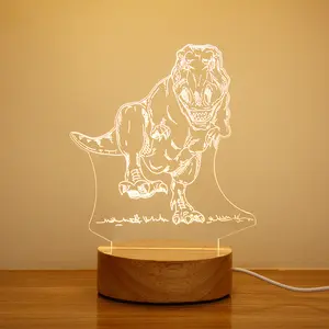 Lampu Malam Akrilik 3D Kustom, Disesuaikan dengan Gambar Anda, Berikan Kepada Kekasih Favorit Anda