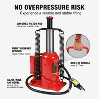 Cric hydraulique pneumatique robuste en acier pour camions, de 2 à 50 tonnes, avec couleur personnalisable, alimenté par l'air