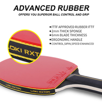 Ensemble de tennis de table Loki Custom Upgrade 4 joueurs, série Rtxon, ensemble professionnel de raquettes de ping-pong avec sac et balles