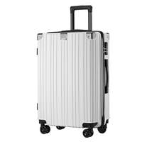 Valise de Voyage à Coque Rigide en PP de Luxe Multifonctionnelle à Fermeture Éclair, Cadre en Aluminium, Impression de Logo Personnalisée, Couleurs sur Mesure