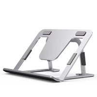 Supports de téléphone pour tablette en alliage d'aluminium OEM avec base rotative à 360 degrés, oreiller pliable réglable, support de bureau pour tablette PC