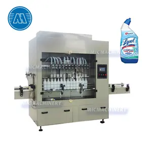 Automatic linear 12-head bleach pesticide chemical liquid anti corrosion filling machine