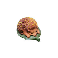 Handgemachte DD4076 Harz Igel Ornament Künstliche Fee Wild Garden Dekor für Patio Yard Rasen Statuen Outdoor Statuette für