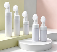 Bouteilles à pompe moussantes roses et blanches pour nettoyant visage cosmétique, savon pour cils, mousse 30 50 60 80 100 120 150 180 200 250 300ml