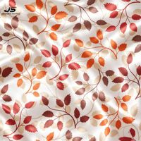 Nouveautés, tissu satiné 100% polyester imprimé avec des motifs floraux personnalisés, pour vêtements féminins