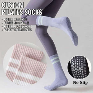 Bilu Low MOQ Breathable <b>Short</b> Non-slip Grips <b>Socks</b> Bulk Non-Slip Pilates <b>Socks</b> Custom Design <b>Socks</b> OEM ODM Available - Product Image 1