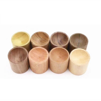 Diffuseur d'huiles essentielles de luxe en bois massif naturel, mini diffuseur d'aromathérapie cylindrique pour la maison et la voiture