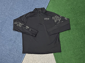 Completo Sportivo da Uomo <span class=keywords><strong>2</strong></span> Pezzi Maglia a Maniche Lunghe con Mezza Zip Pantaloni Fantasia per Palestra Corsa Abbigliamento Casual Attivo Set Due Pezzi - Product Image 3