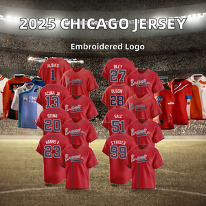 เสื้อเบสบอลชิคาโก้ไวท์ซิตี้คอนเน็คสำหรับผู้ชายและผู้หญิง ปี 2025 แบบสั่งทำพิเศษ ปักลายปักโลโก้  ไซส์ใหญ่ - Product Image 2