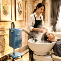 DMTU O3 Vaporisateur capillaire professionnel sur chariot – Conception robuste pour coiffeurs et salons de beauté