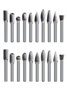 Tungsten Carbide <strong>Burrs</strong> Set 6mm Shank Double Cut Solid Power Tools Rotary Files <strong>Bits</strong> for Die Grinder Metal Wood Cutter Milling - Product Image 2