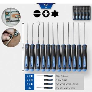 BRILLIANT <b>TOOLS</b> - BT542080 <b>Hook</b> and screwdriver set (12 pcs.) - EAN 4042146866702 ENGINE AND TIMING SET - Product Image 2