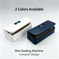 Machine à sceller rechargeable, mini scelleuse de sacs portable USB, scelleuse manuelle pour collations, machine à sceller sous vide pour aliments