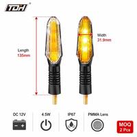 Feu arrière LED pour moto, clignotant linéaire, double fonction, universel, 12V, étanche IP67, pour Cafe Racer Bobber personnalisé