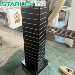 Starley Direct Factory 轻型环保定制黑色 MDF 旋转式壁板展示架珠宝展示架 - Product Image 6