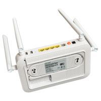 ONU XPON MODEM serat optik DUAL BAND, MODEM WIFI 2.4G 5G FTTH FTTR 4GE 1TEL 2USB 4 antena sinyal terbaik nirkabel harga terbaik