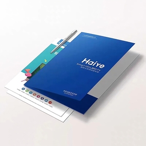 Bán buôn ebtm thương hiệu tùy chỉnh logo A4 A5 Kích thước văn phòng kinh doanh bất động sản giấy nhiều lớp trình bày tập tin thư mục với túi - Product Image 3