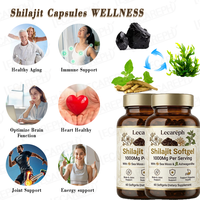 Capsules de Shilajit et Ashwagandha Naturelles de l'Himalaya en Gros, Gélules de Mousse de Mer et Shilajit pour la Santé Sexuelle Masculine