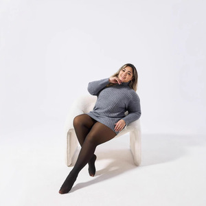 Collant Termici da Donna Neri Trasparenti <span class=keywords><strong>Felpati</strong></span> Plus-Size per l'Inverno - Product Image 3